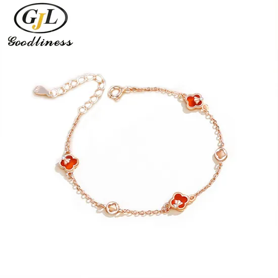 Wholesale Bracelet Jewelry and Novelties Jewelry, Woman Fashion Snake Chain Bracelets with Alloy Beads Bangle Valentines Gifts 925 Sterling Silver Esg10688