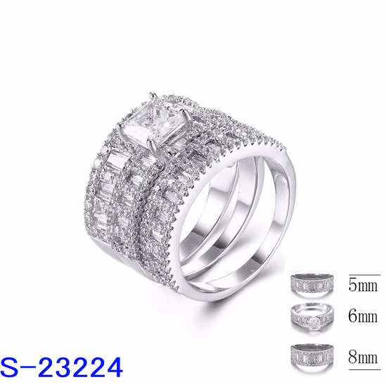 女性用ペアシェイプシルバー 925 CZ ヴィンテージ婚約指輪